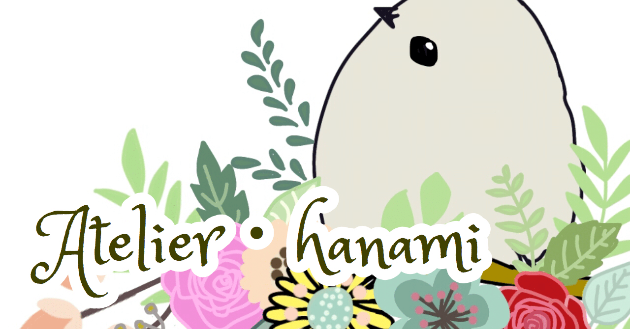 今日の無料刺繍図案練習 鳥と花 Atelier Hanami 刺繍とイラストと Note
