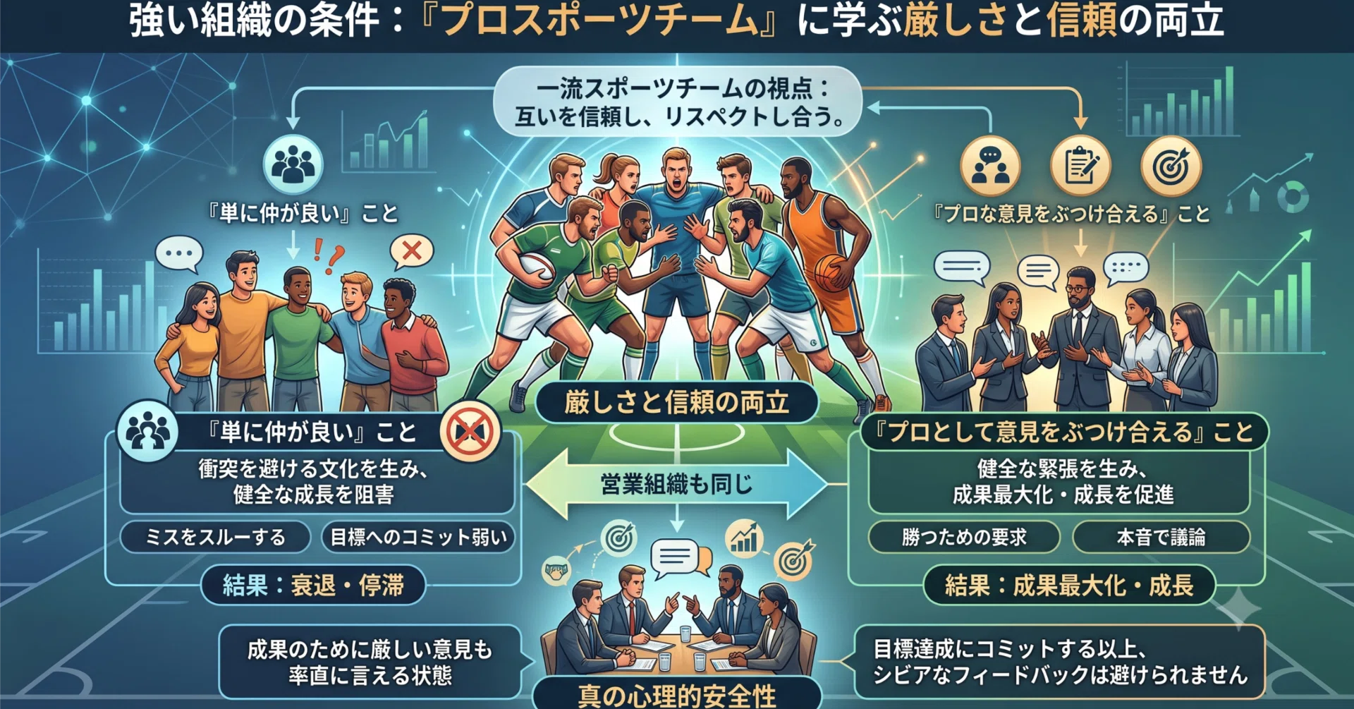 木曜日は経営・マネジメント】「仲良し」では、数字は上がらない─組織