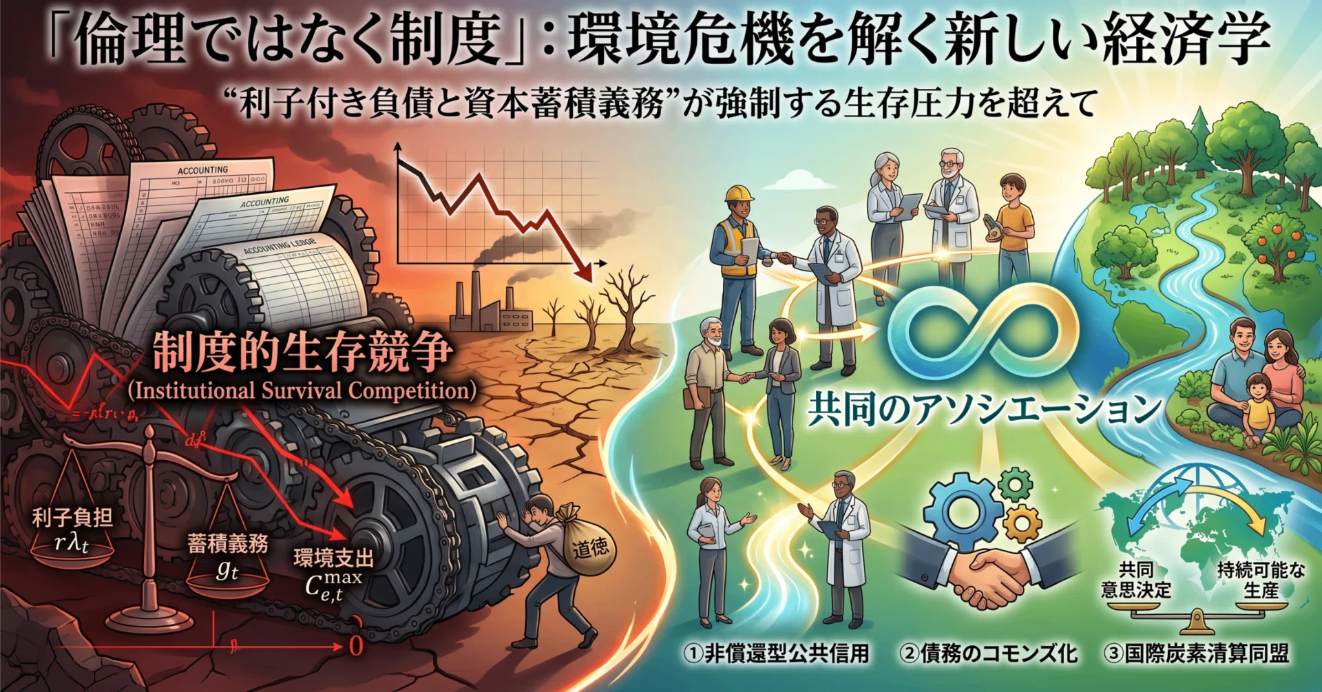 利害関係者が競争原理を失えば、自然環境は好循環の社会資源となる