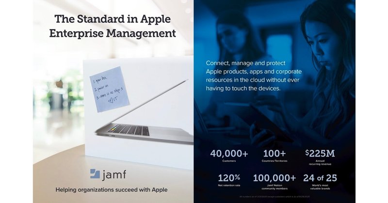 Apple端末管理「Jamf」が上場するとのことなので、S-1をさくっとチェック