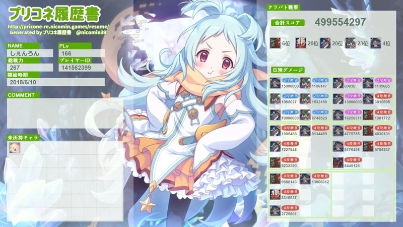 6月クランバトル感想 しぇんろん Note
