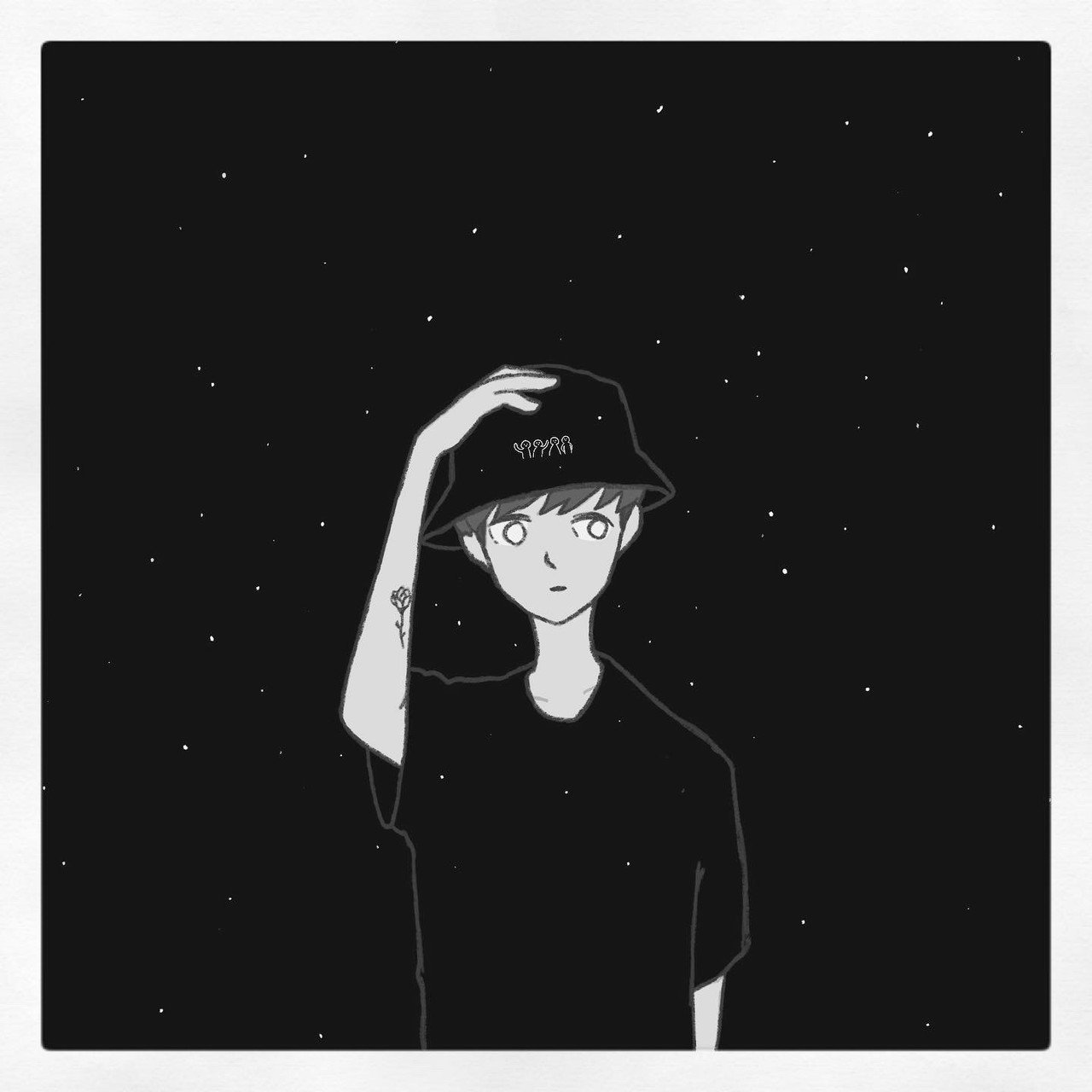 オリジナルバケットハットの絵 宇宙シリーズ なお Note オリジナルバケットハットの絵 宇宙シリーズ なお Note