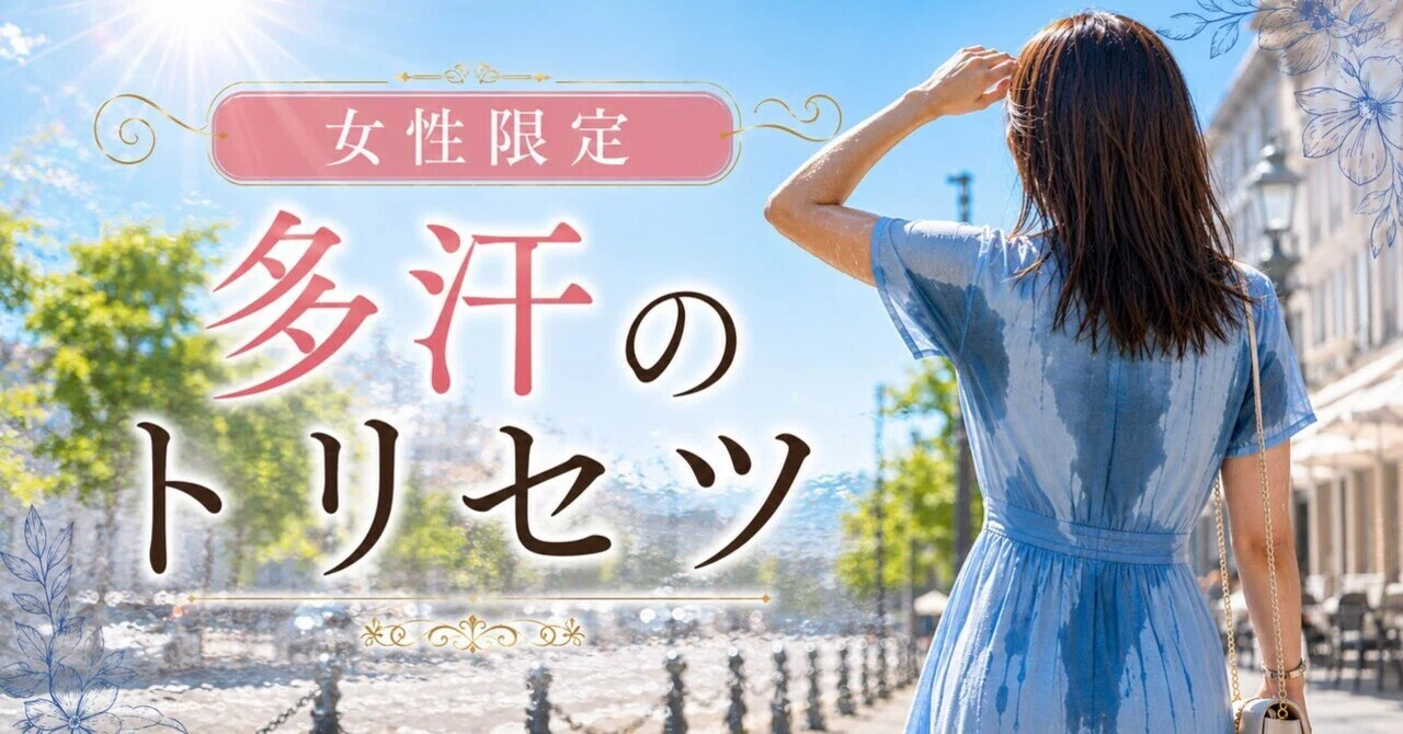 Instruction Manual Exclusively for Women Who Sweat Excessively｜ポタポタ