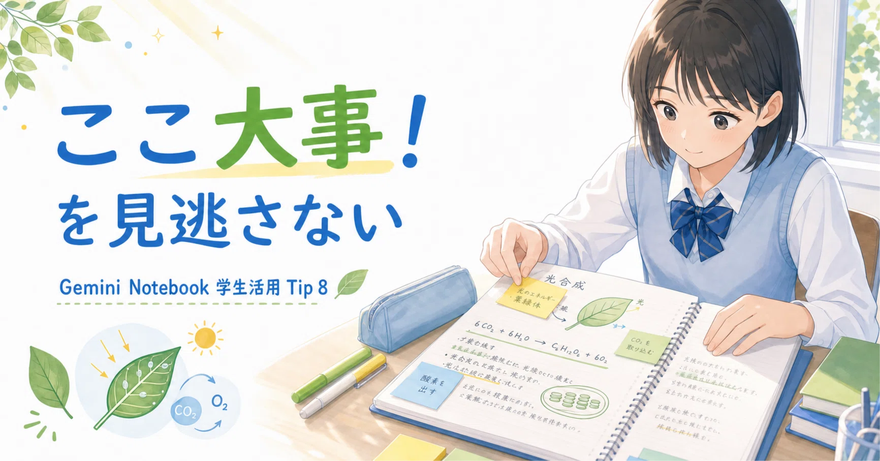 Gemini Notebook学生活用50本ノック】Tip 8 : 先生の「ここ大事！」を