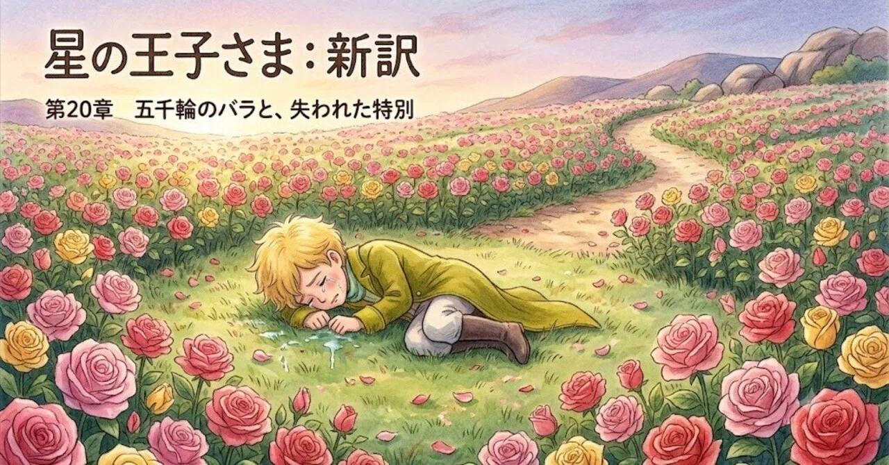 星の王子さま：新訳】第20章 五千輪のバラと、失われた特別｜結葉 優