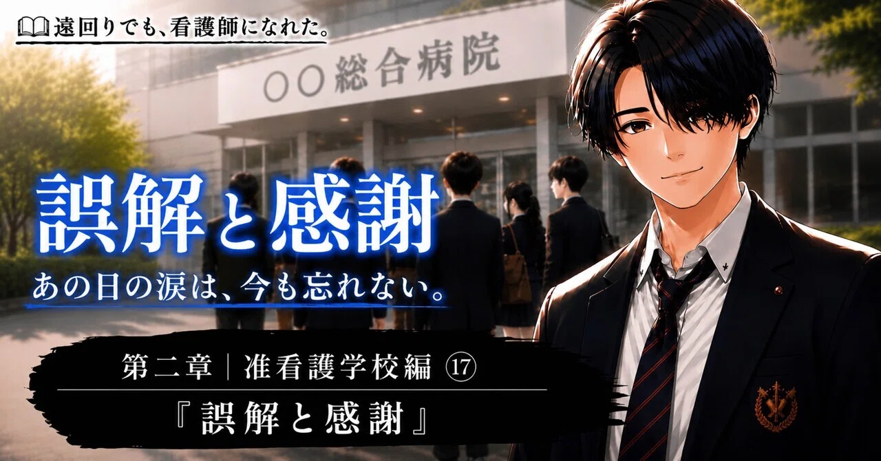 第二章｜准看護学校編⑰｜誤解と感謝｜遠回りでも、看護師になれた