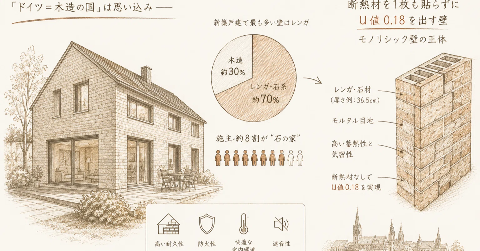 ドイツ＝木造の国」は思い込み——新築戸建で最も多い壁はレンガ、施主の