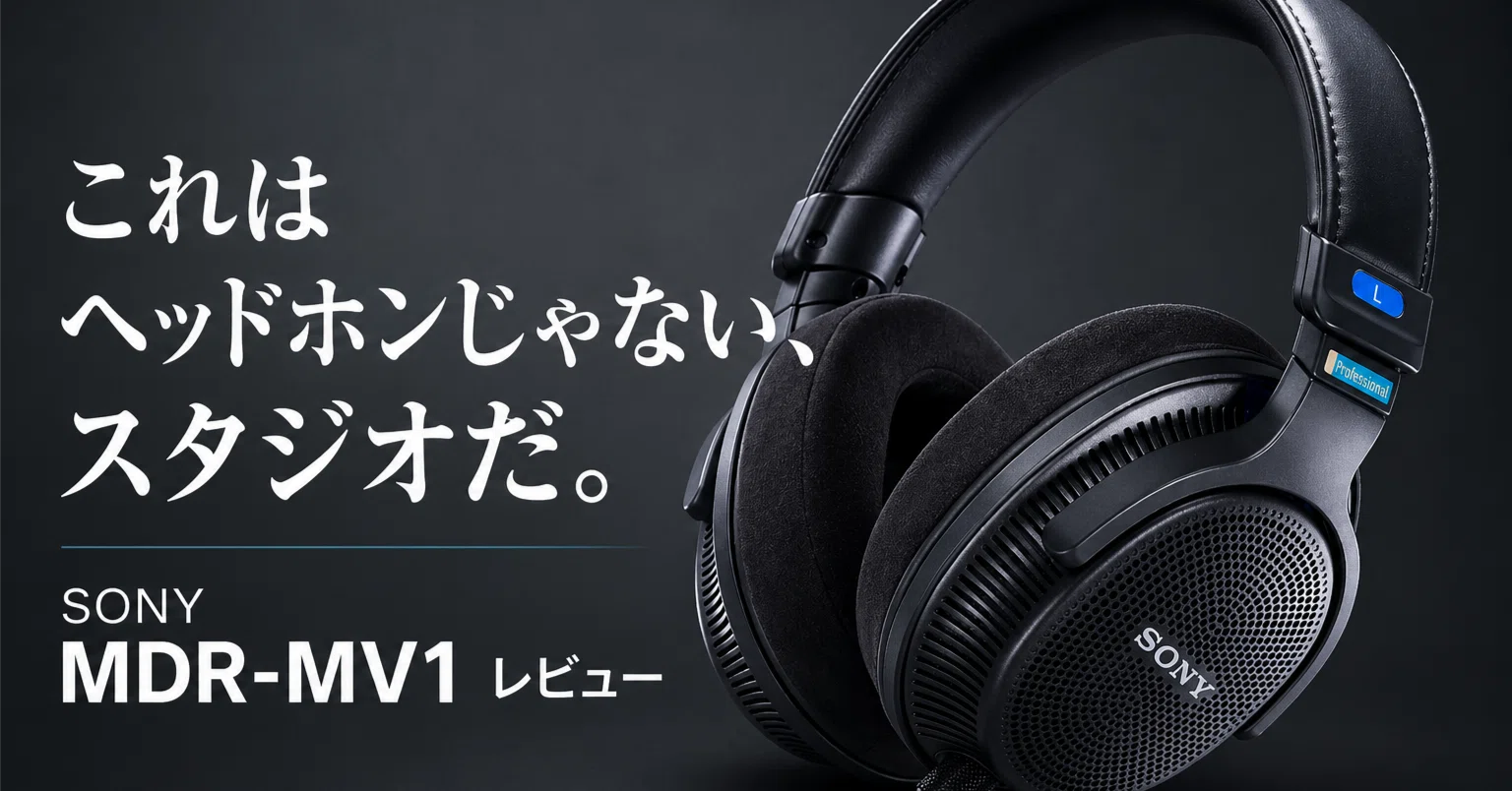 Open-Back Monitor Headphones SONY MDR-MV1 Review｜yuyata0214