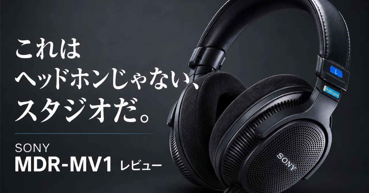 背面開放型モニターヘッドホン SONY MDR-MV1 レビュー｜yuyata0214