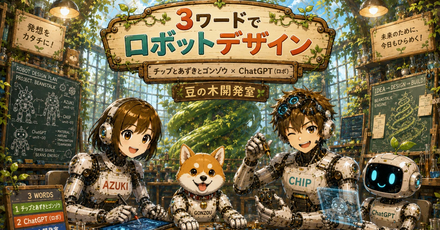 3ワードでロボットデザイン｜AIイラスト大喜利｜豆の木開発室