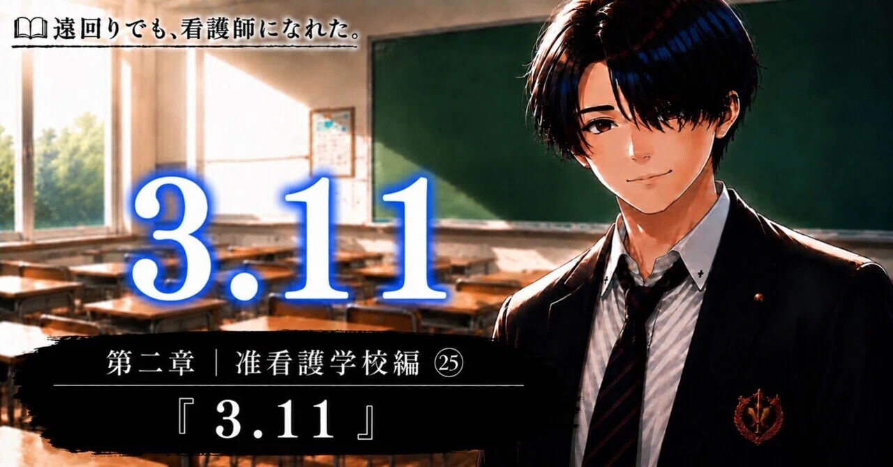 第二章｜准看護学校編㉕『3.11』｜遠回りでも、看護師になれた。｜あお