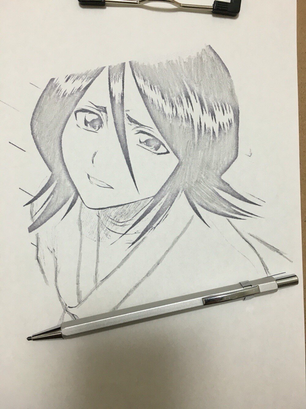 朽木ルキア Bleach イラスト えんぴつ Kim Asai キム アサイ Note