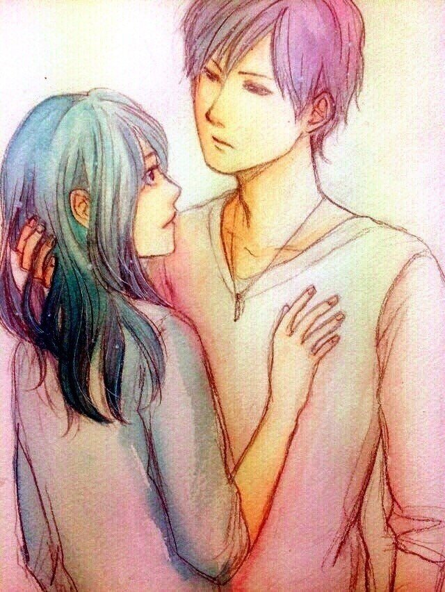 切な/刹那   いつも幸せなキスばかりとは限らない #水彩画