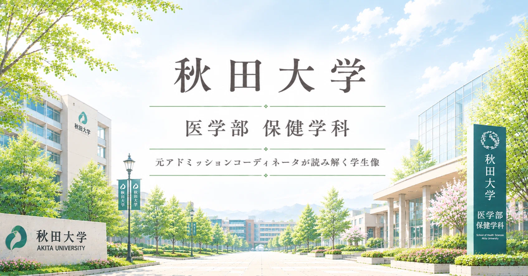 秋田大学医学部保健学科 ― 元アドミッションコーディネータの視点で