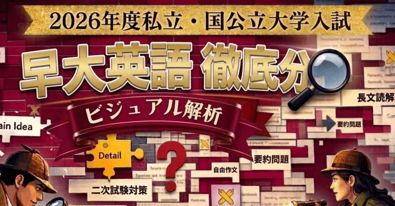 📱💻 ＃20 早稲田大学法学部 2026年度大学入試英語読解問題シリーズ