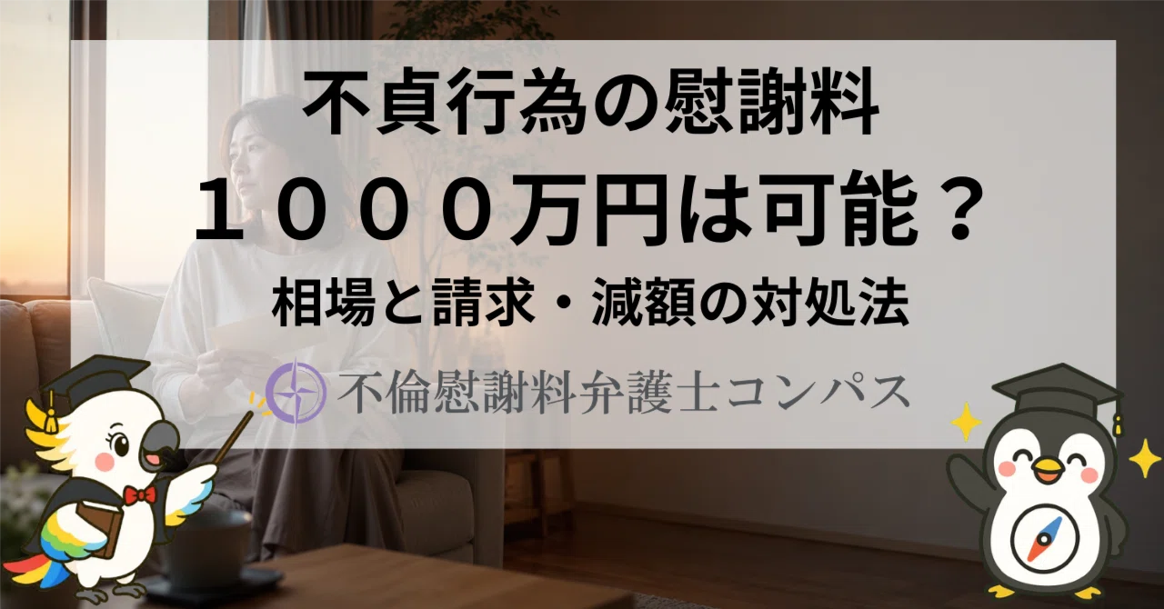 不貞 行為 慰謝 料 1000 万 円
