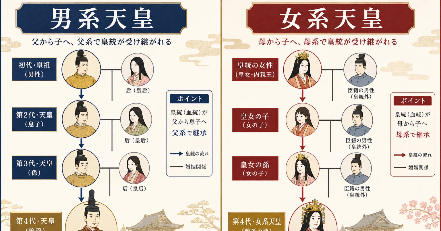 女系 天皇 なぜ だめ