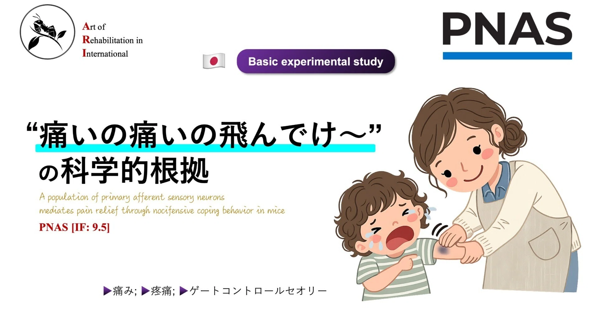 痛いの痛いの飛んでけ〜” の科学的根拠｜Super Human | 理学療法士