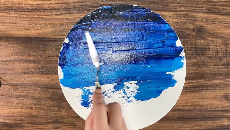 アクリル絵の具を使用した 流星 の描き方 初心者が簡単に絵を描く方法 Junya Art Note