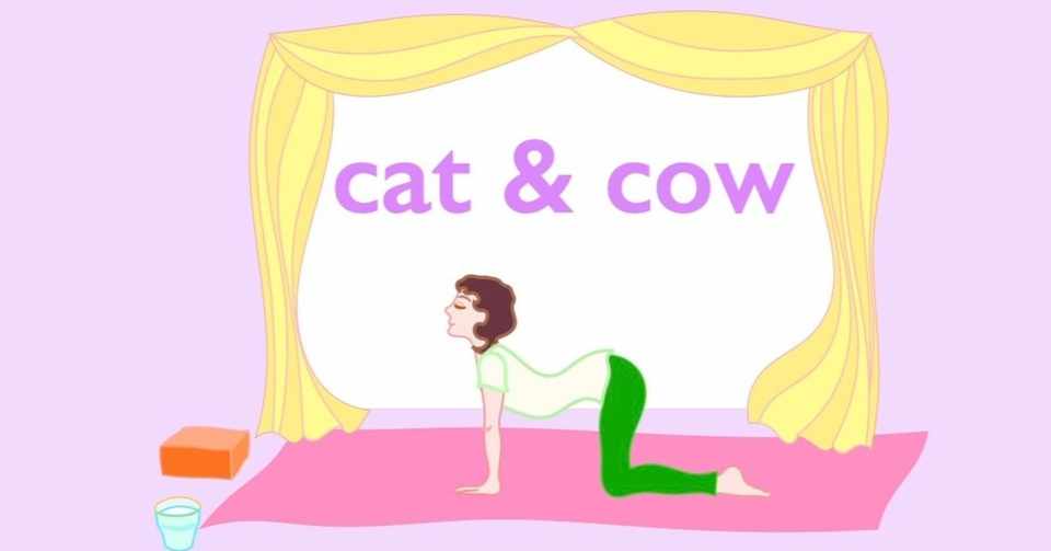 ヨガのポーズ Cat Cow Via Myroom Note