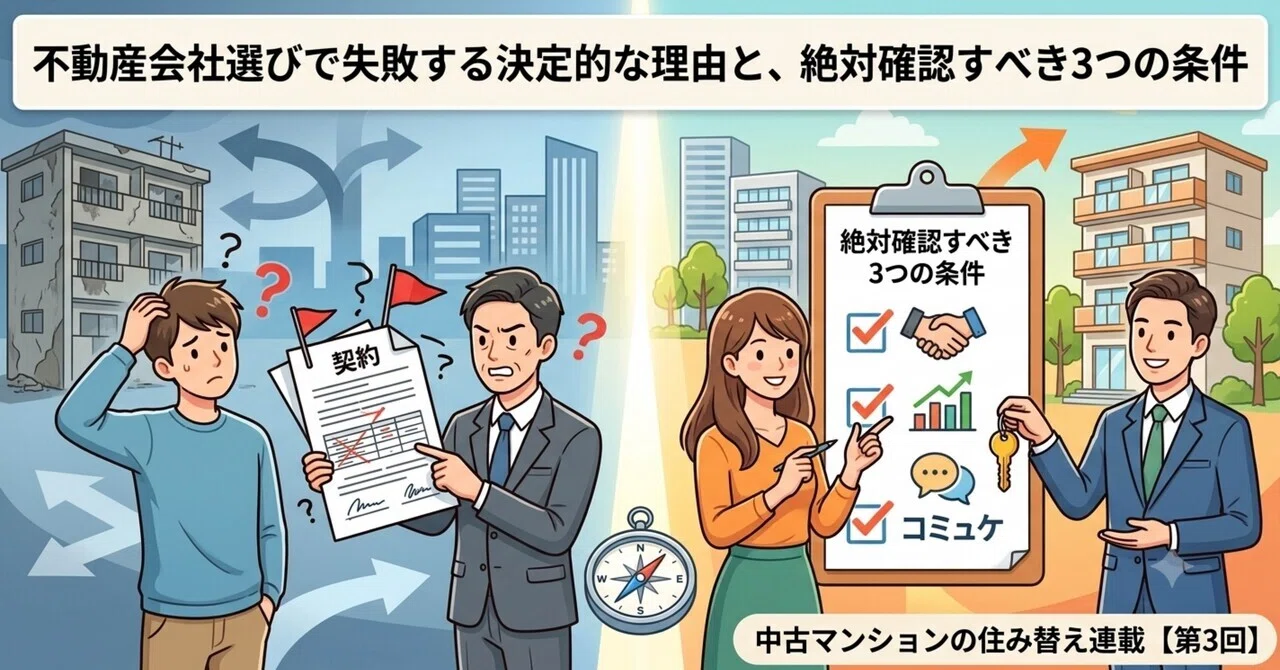 不動産会社選びで失敗する決定的な理由と、絶対確認すべき3つの条件