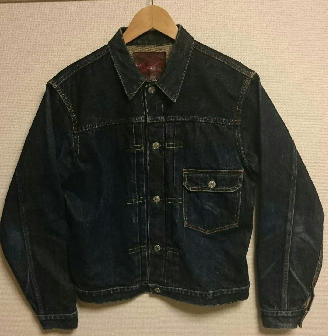 襟は色落ちしていますかDENIME デニムジャケット 1st lot 506 - G