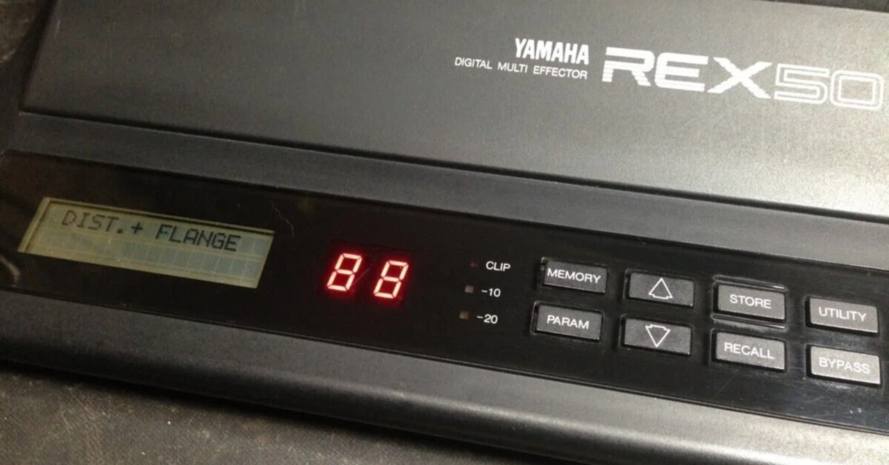 過去の愛器：YAMAHA REX50 DIGITAL MULTI EFFECTOR(1987年製)｜DUNE