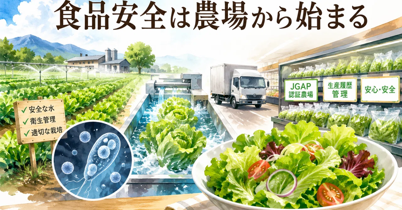 レタスの食中毒から見えてきた「食品安全は農場から始まる」という
