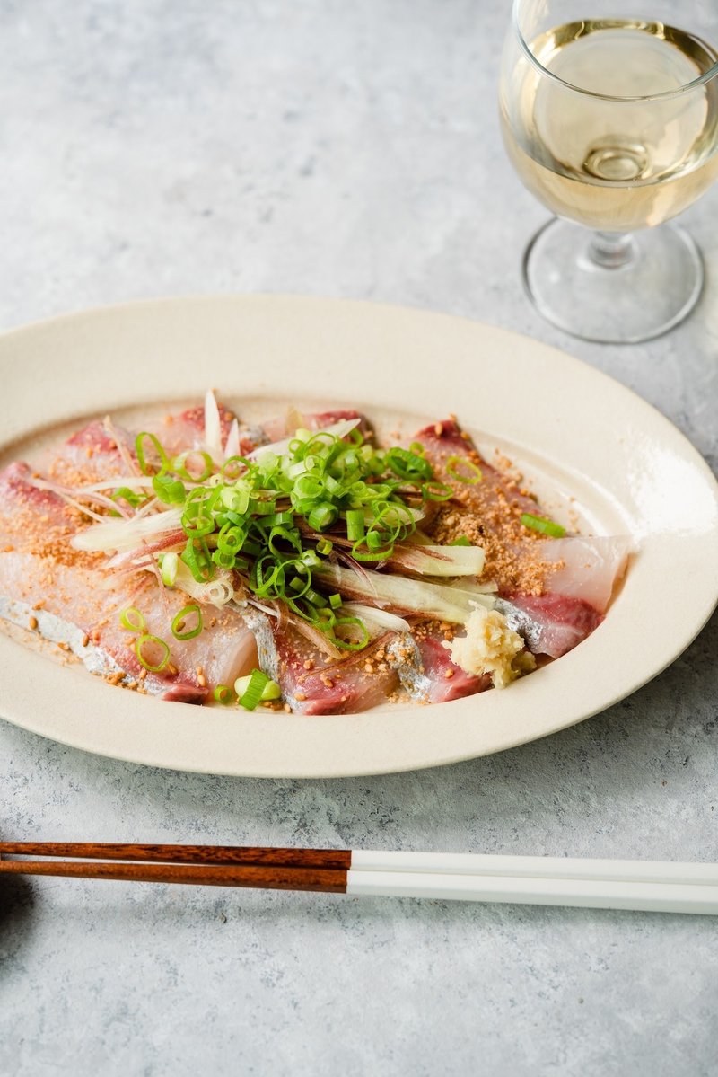 かんぱちのお刺身ごま薬味 Reizoko Ni Almonde 冷蔵庫にあるもんで Note