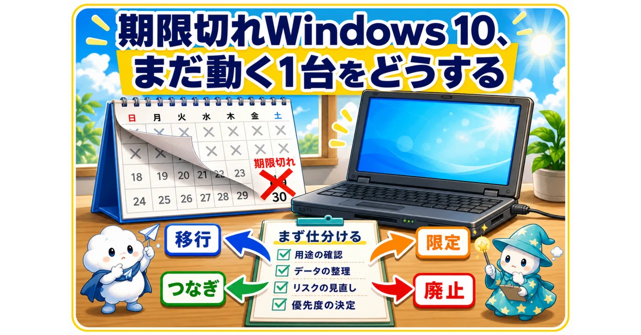 期限は過ぎたWindows 10。まだ動く1台を、この夏どうするか｜合同会社