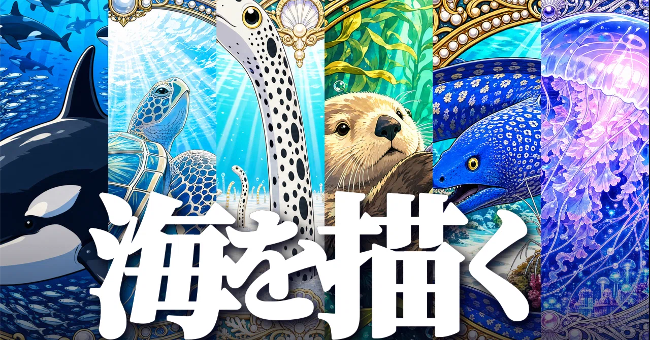 描く水族館」はじめました——白い紙から、6つの海が描き上がる27分
