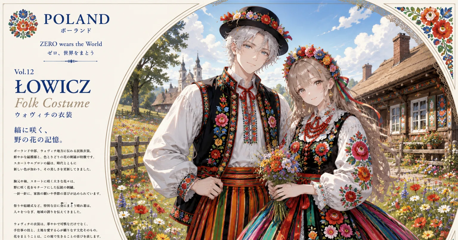 ZERO wears the World｜ゼロ、世界をまとうVol.12 POLAND/Łowicz Folk