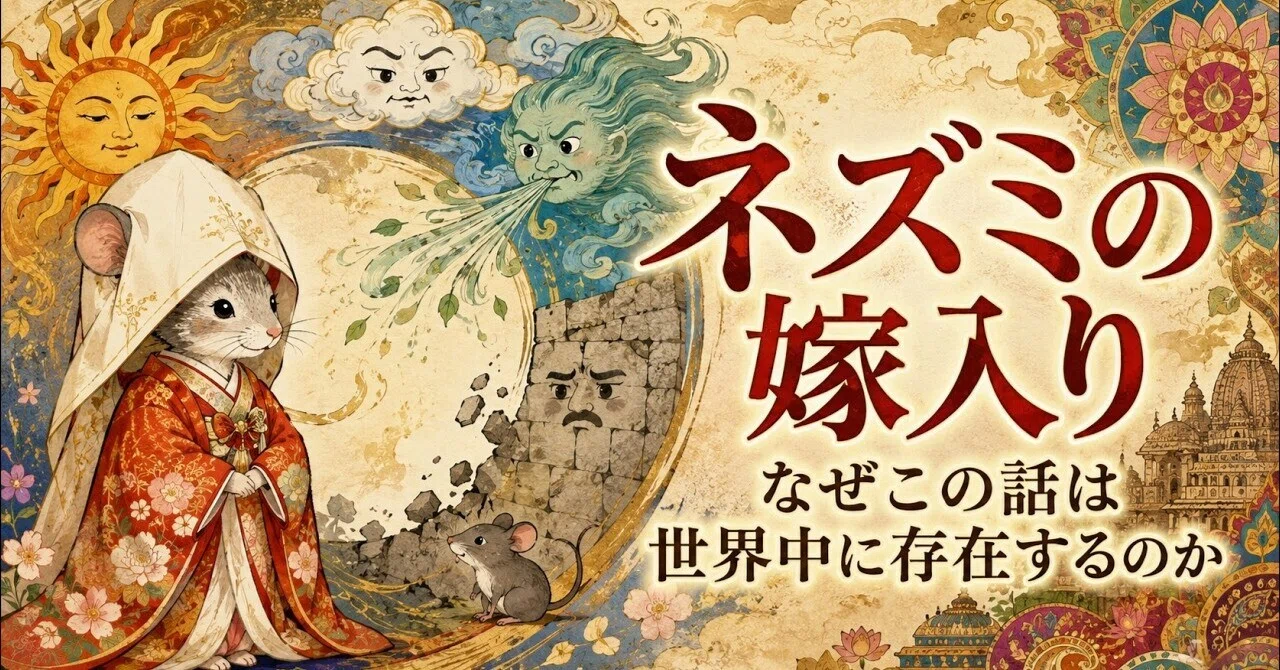 ゆっくり解説】ネズミの嫁入り ― なぜこの話は世界中に存在するのか