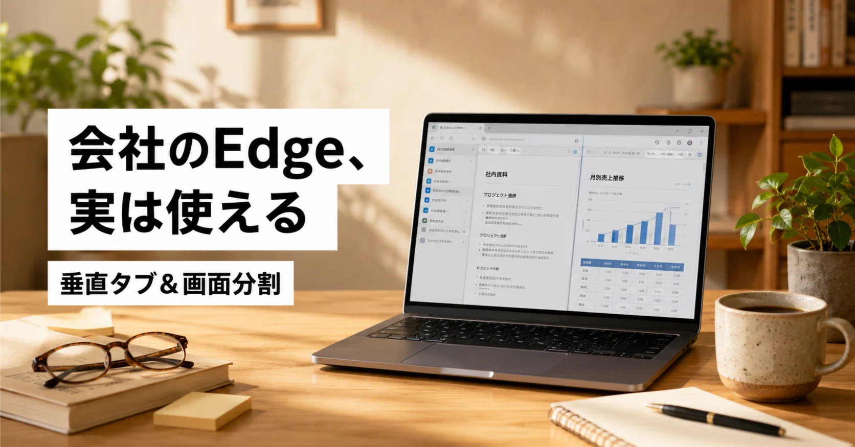 会社のPCがEdgeの人へ】あきらめる前に知っておきたい「垂直タブ」と