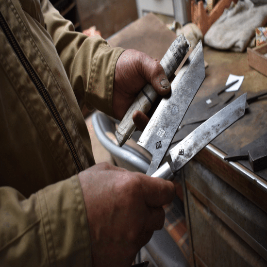 大庭鍛冶屋 博多包丁 175mm 文化包丁 手打ち刃物 大庭鍛冶屋 博多包丁