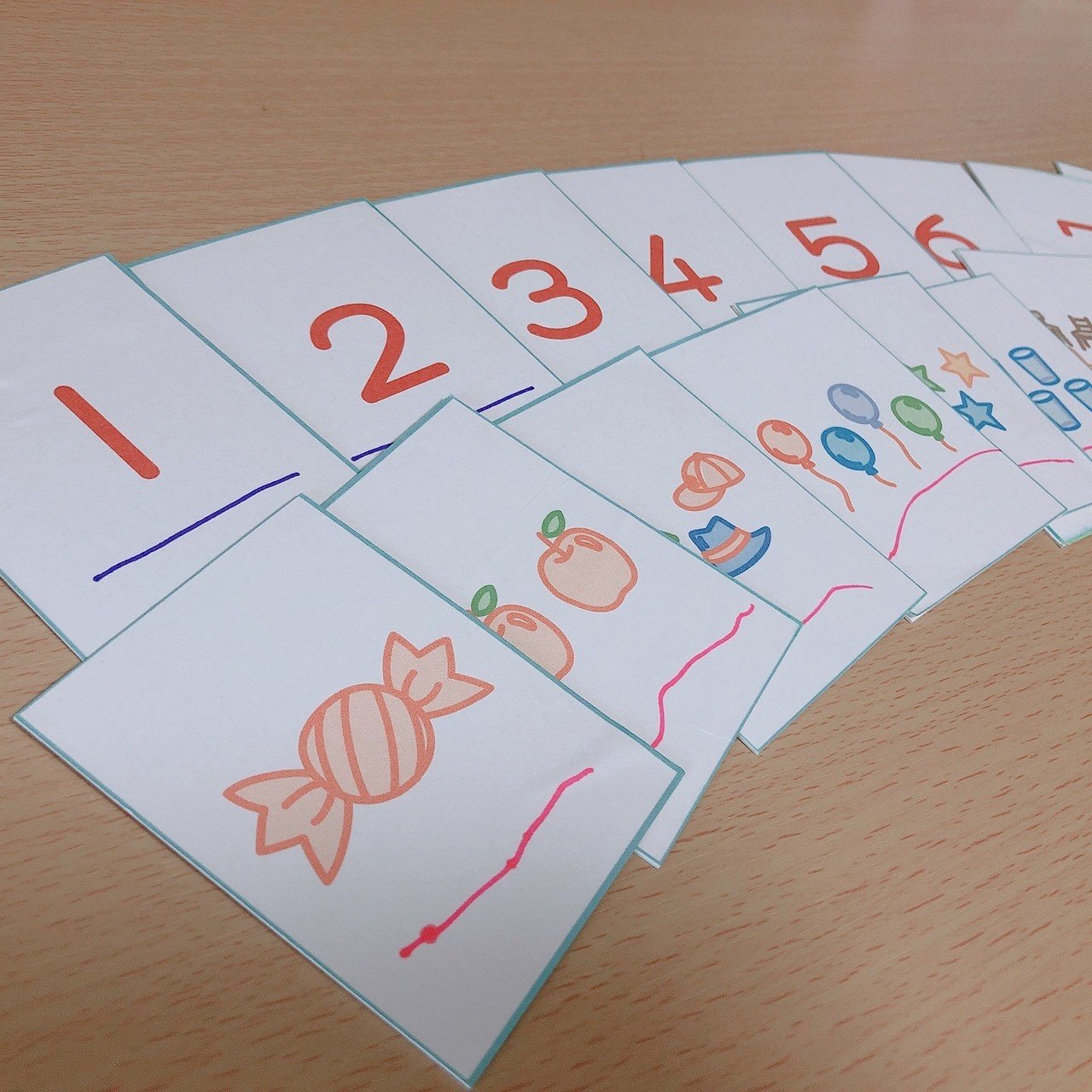 数字カードを作ってみた Shiratama Note 数字カードを作ってみた Shiratama Note