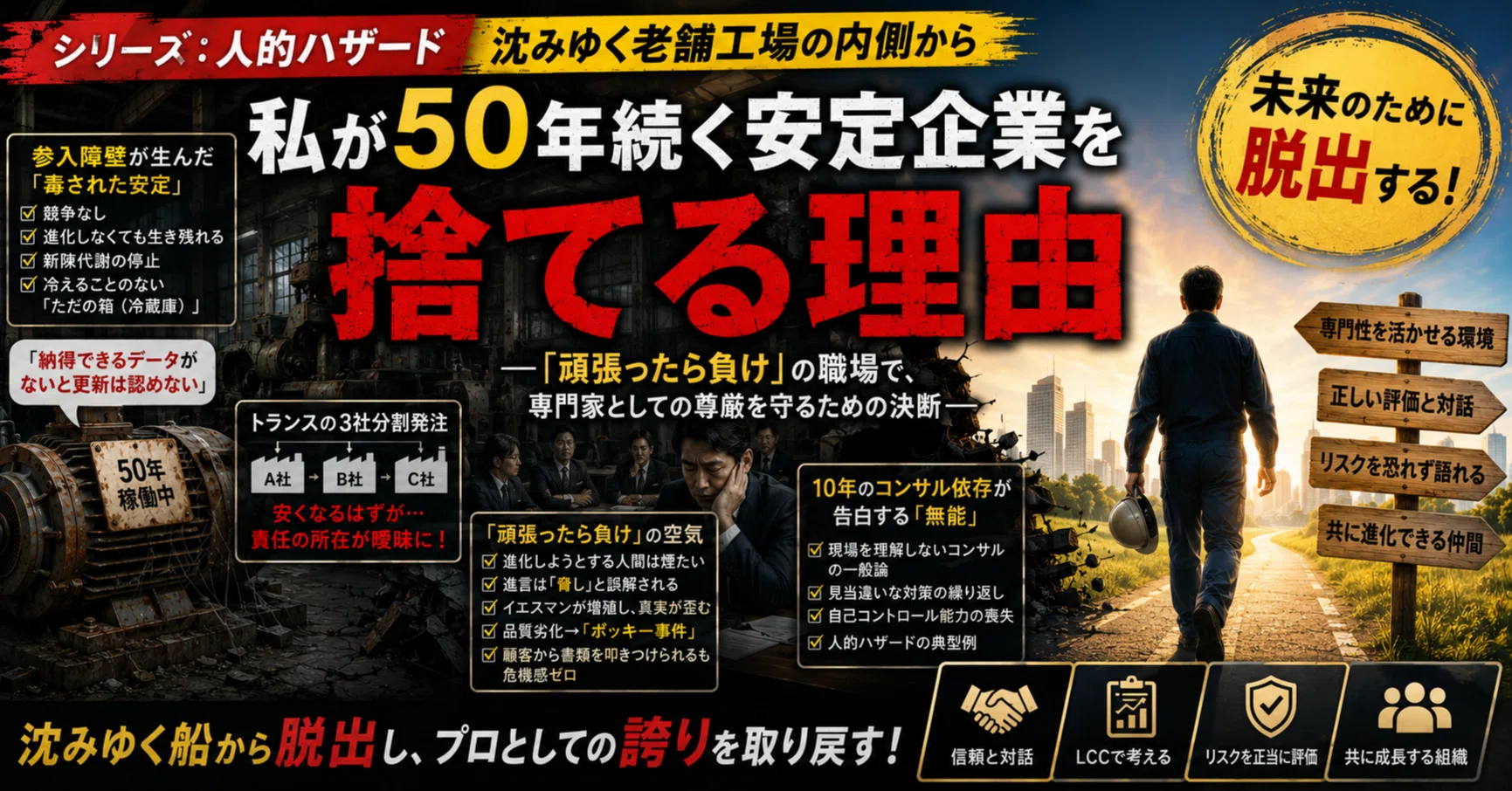 会社浮沈の条件 シリーズ：人的ハザード—沈みゆく老舗工場の内側からキャリア・働き方