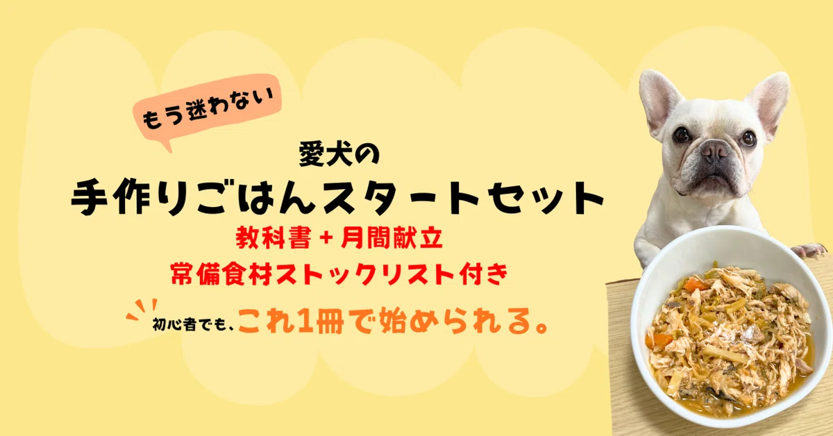 Homemade Dog Food Starter Kit｜はるな⌇愛犬ごはんでもう迷わない🐶