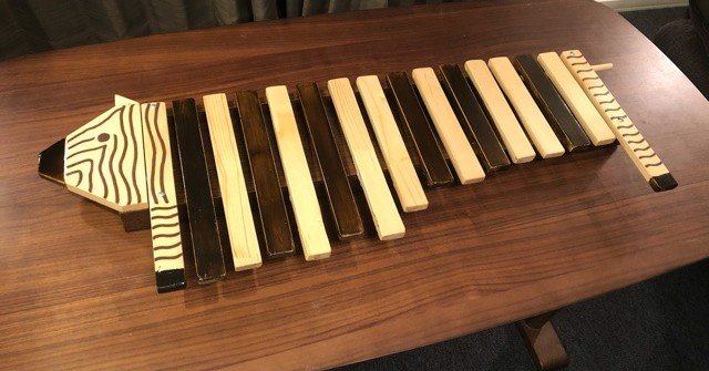 シマウマの木琴の作り方 子供と一緒につくろう えびかずき Note