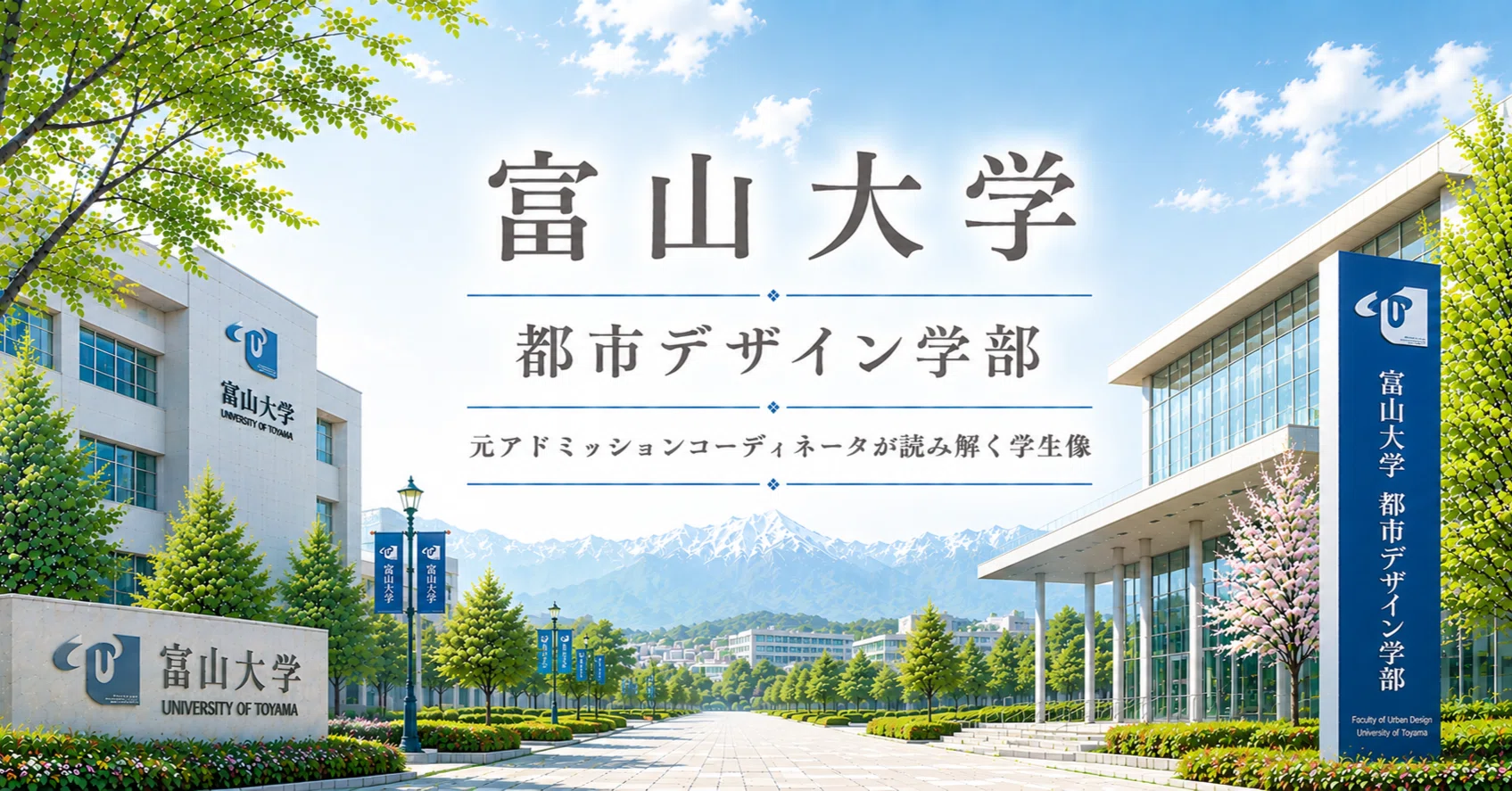 富山大学都市デザイン学部 ― 元アドミッションコーディネータの視点で