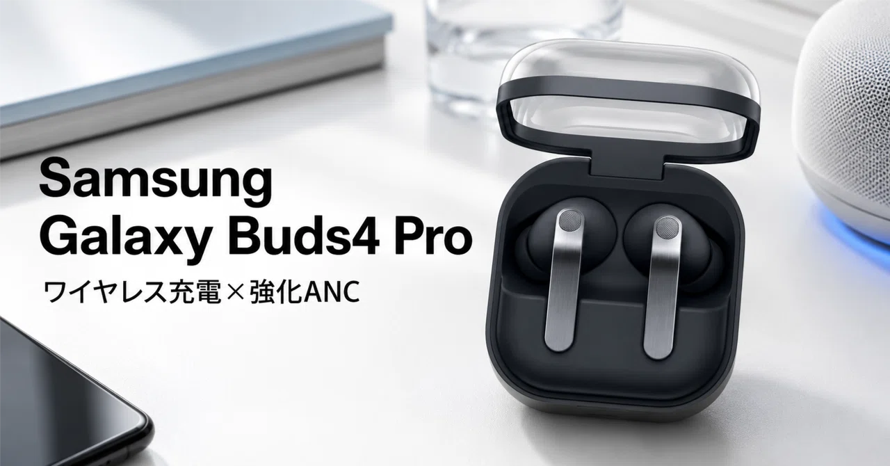 Galaxy Buds4 Pro のレビュー・口コミ評判と特徴 ワイヤレス充電×強化
