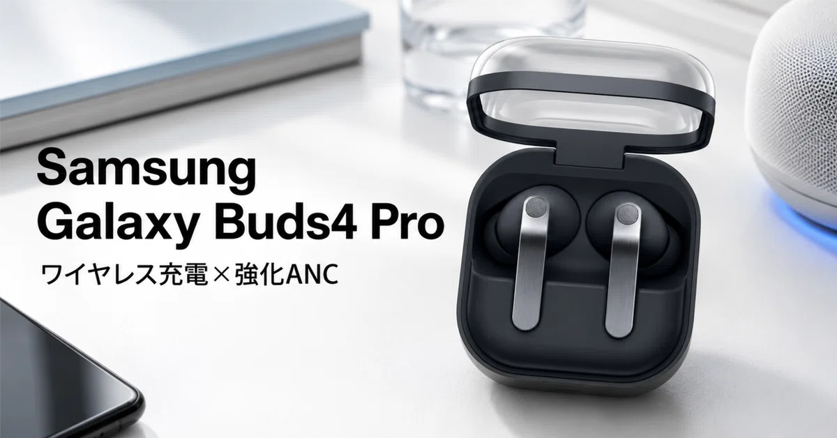 Galaxy Buds4 Pro のレビュー・口コミ評判と特徴 ワイヤレス充電×強化