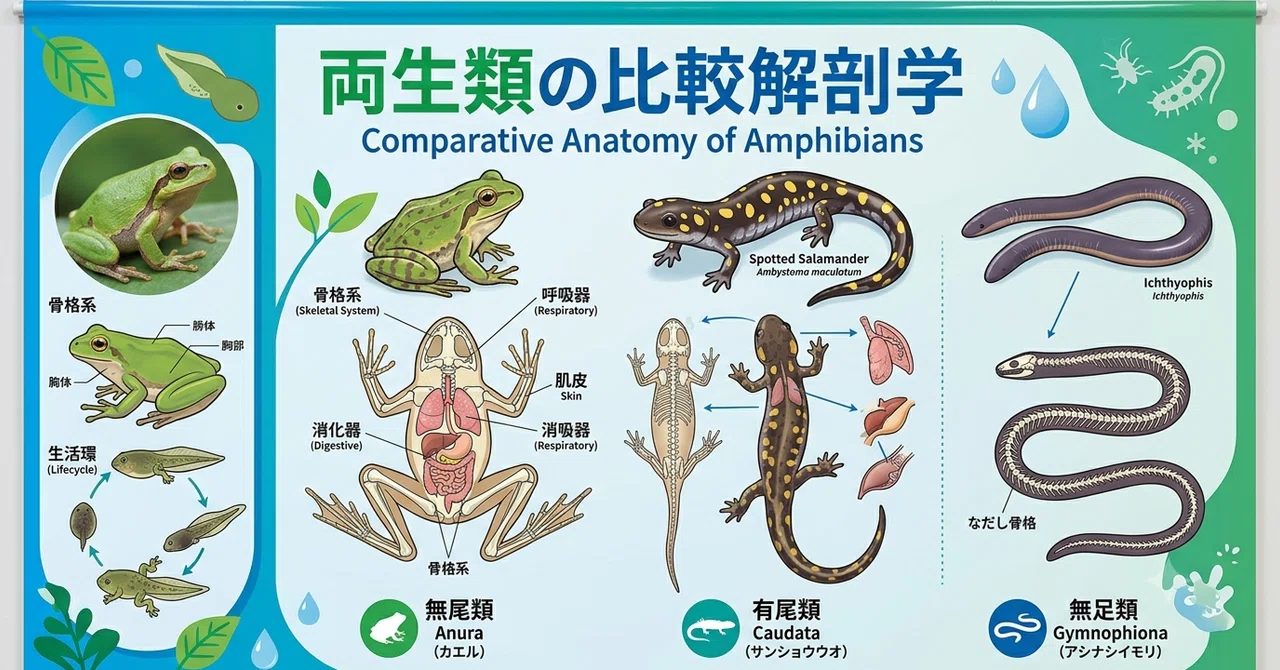 Comparative Anatomy of Amphibians｜platypus2000jp