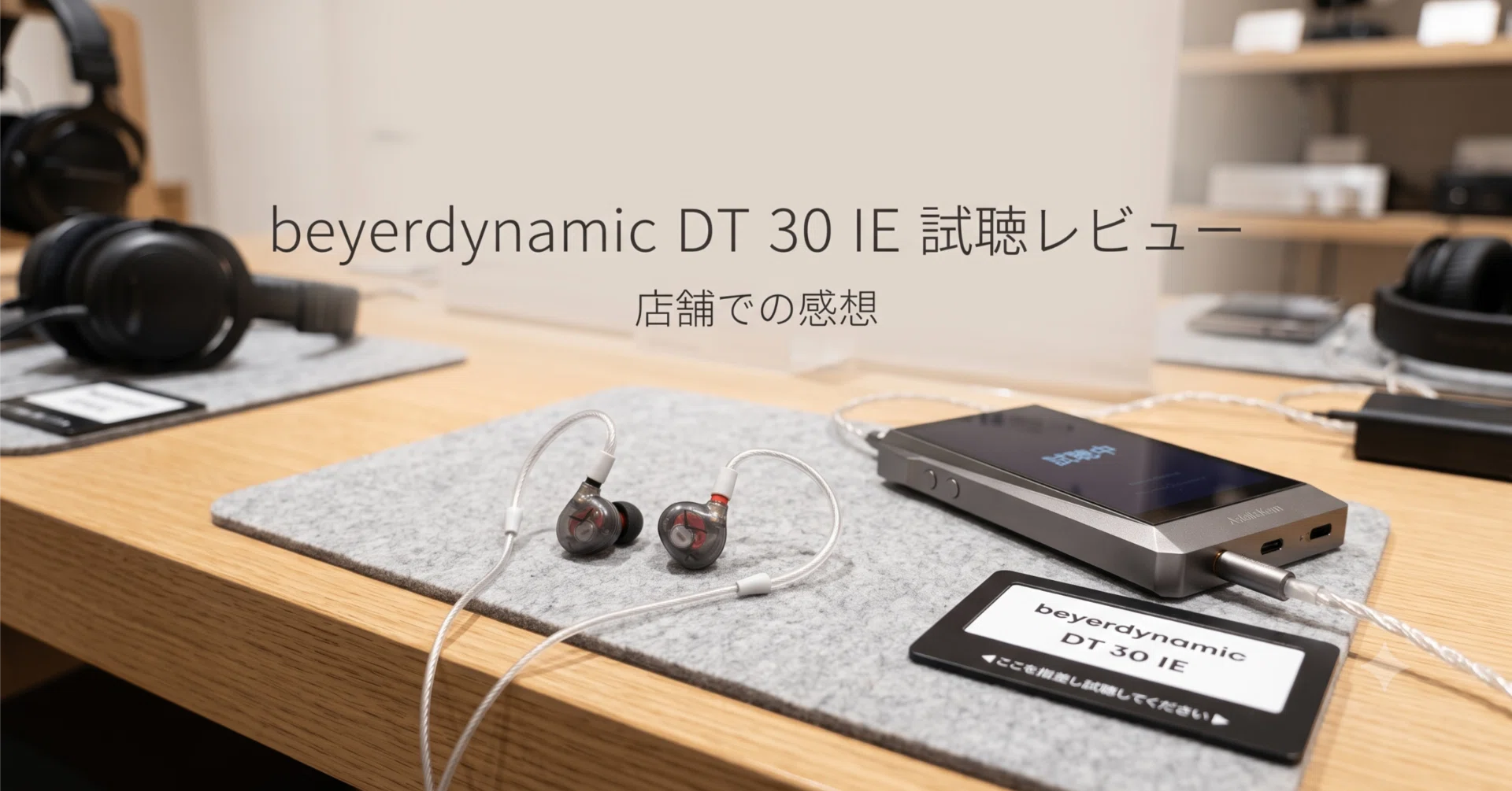 beyerdynamic DT 30 IE 試聴レビュー｜実際に聴いてみてわかった感想