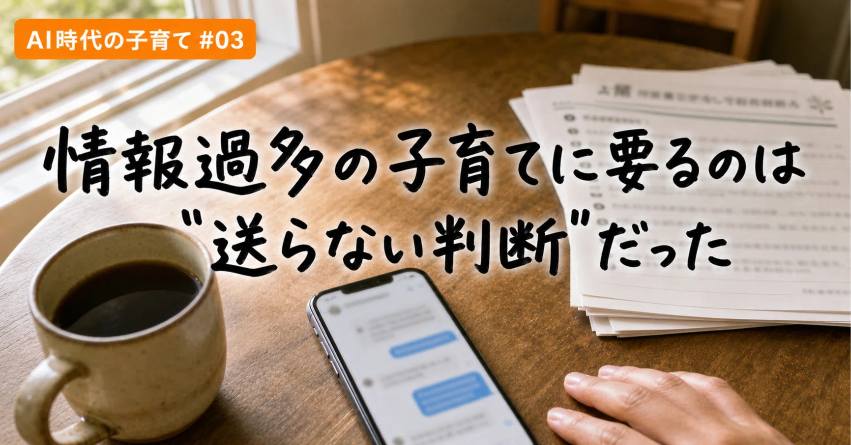 情報過多の子育てに要るのは、もっと多くの通知ではなく「送らない判断 