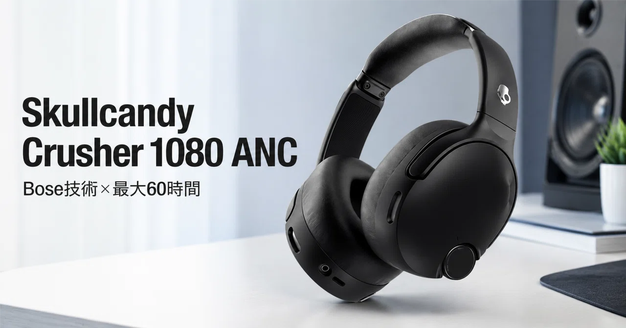 Skullcandy Crusher 1080 ANC のレビュー・口コミ評判と特徴 Bose技術