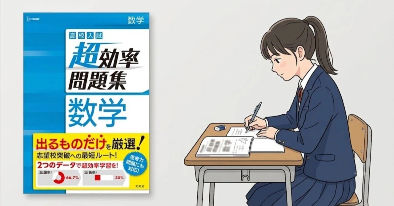中学数学】応用問題が解けない？『高校入試 超効率問題集 数学』で偏差