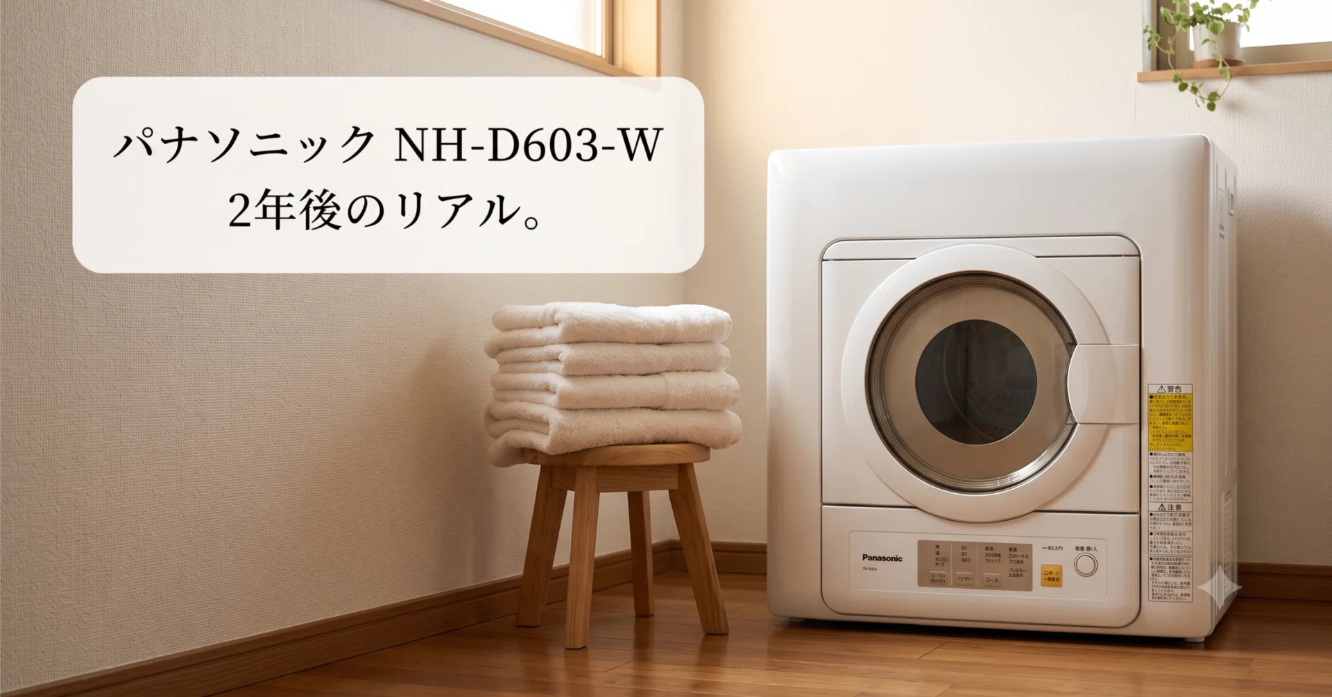 【2025年製】Panasonic NH-D603 乾燥機 パナソニック 6.0kg 電気衣類乾燥機 NH-D603-Wを買った話。後悔してる