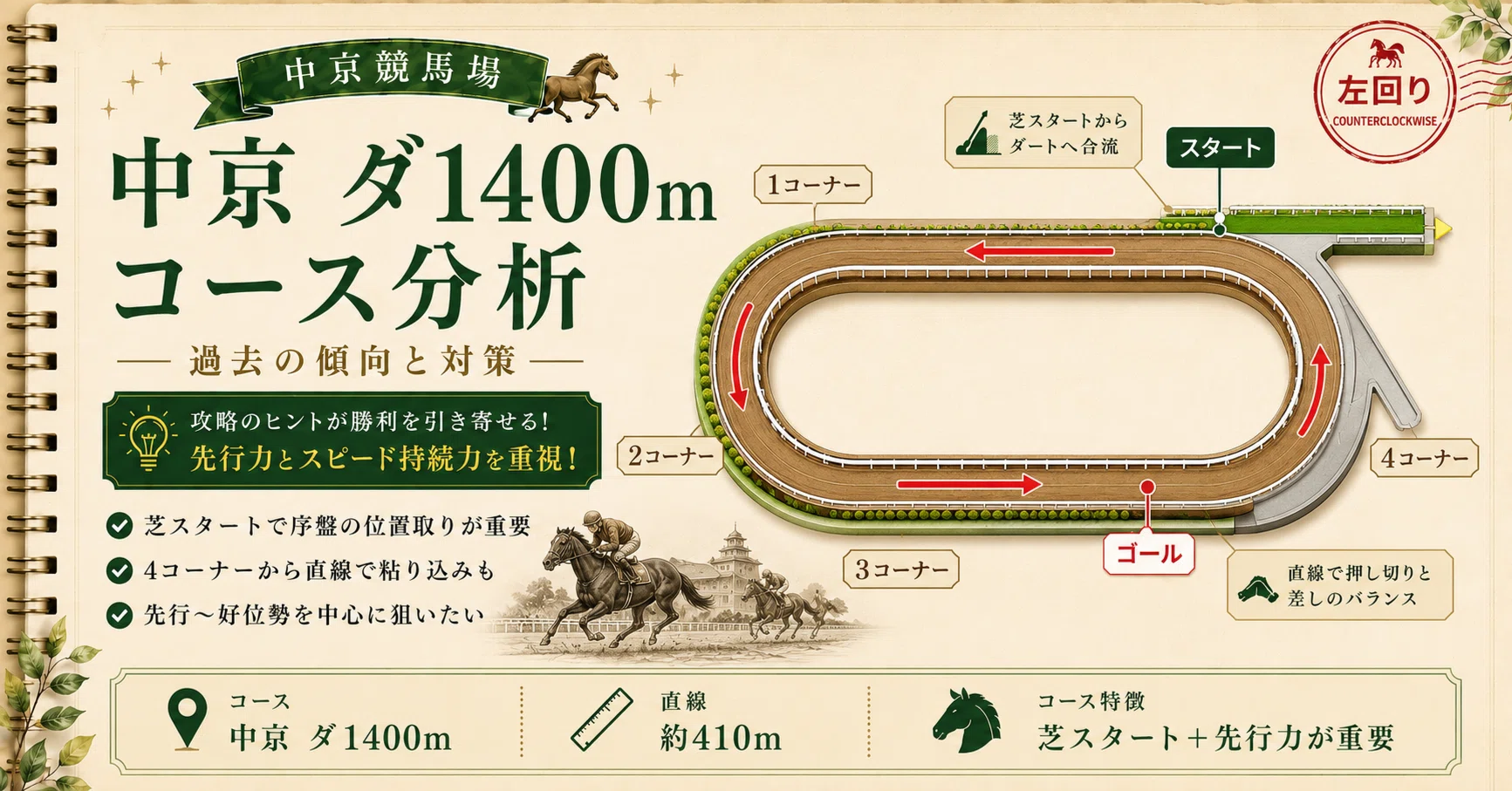 中京 ダート 1400m