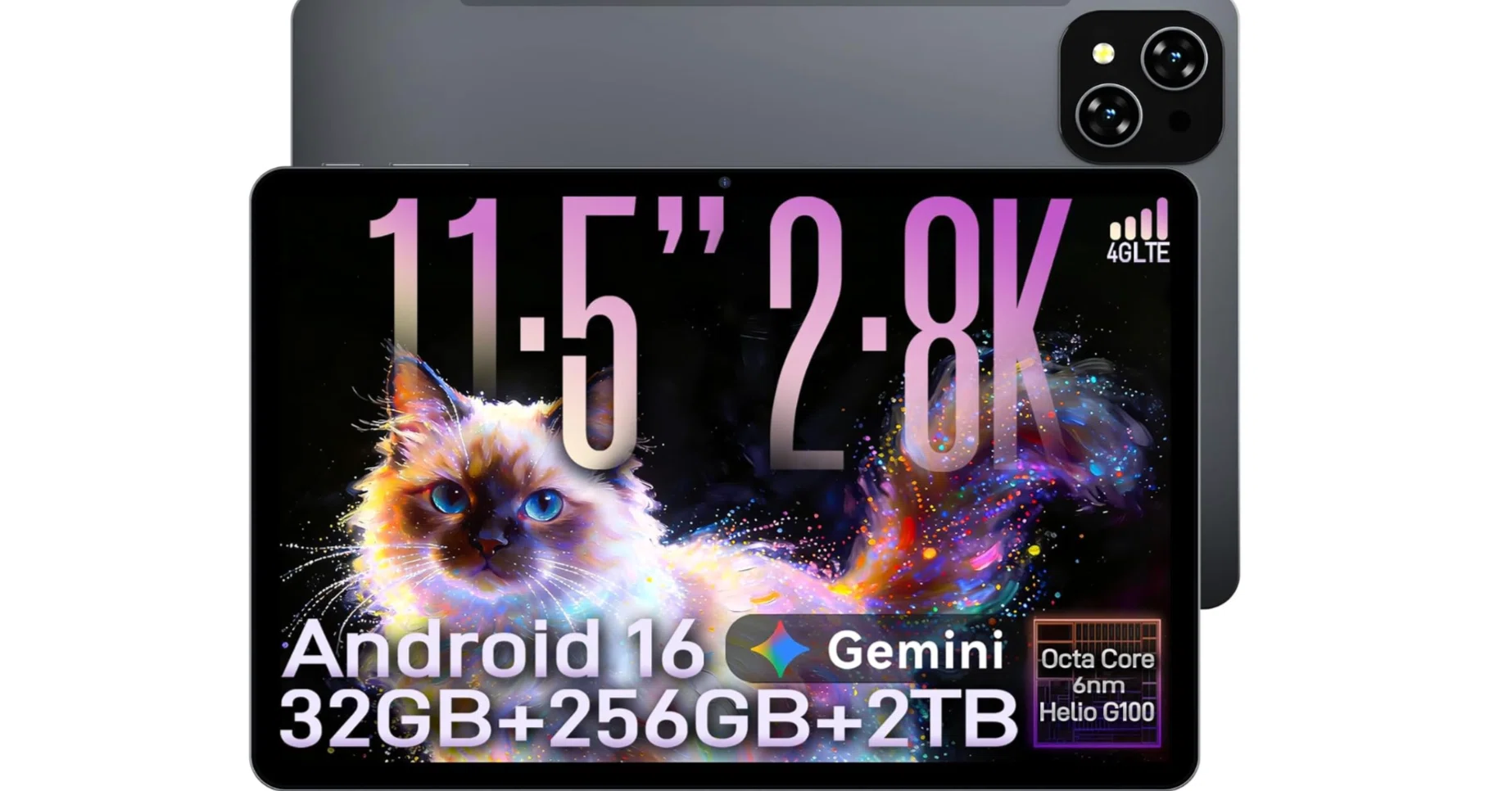 TABWEE T12PRO 徹底解説|2.8K 2800×1840 Helio G100 MT8781 32GB+256GB